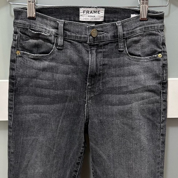Frame Le High Skinny Light grey jeans Size 26 - Picture 3 of 8